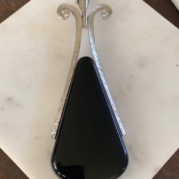 Signed Avon Lucite and Silver-tone Pendant - Picture 1 of 4